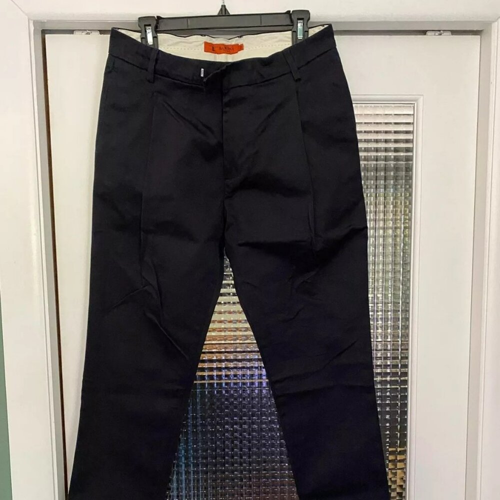 Barena Venezia Thick Cotton Navy Pleated Pants Mens Size 32